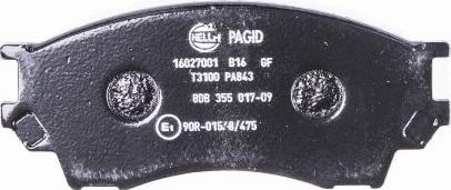 HELLA PAGID 8DB 355 017-091 - Kit pastiglie freno, Freno a disco autozon.pro