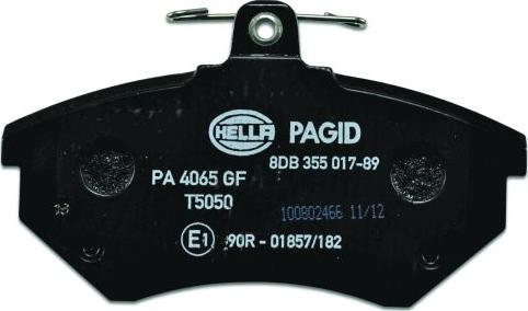 HELLA PAGID 8DB 355 017-891 - Kit pastiglie freno, Freno a disco autozon.pro