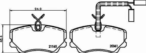 HELLA PAGID 8DB 355 017-791 - Kit pastiglie freno, Freno a disco autozon.pro