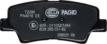 HELLA PAGID 8DB 355 031-821 - Kit pastiglie freno, Freno a disco autozon.pro