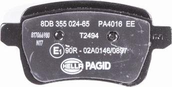 HELLA PAGID 8DB 355 024-651 - Kit pastiglie freno, Freno a disco autozon.pro