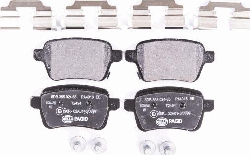 HELLA PAGID 8DB 355 024-651 - Kit pastiglie freno, Freno a disco autozon.pro