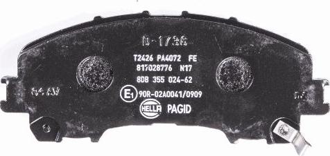 HELLA PAGID 8DB 355 024-621 - Kit pastiglie freno, Freno a disco autozon.pro