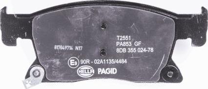 HELLA PAGID 8DB 355 024-781 - Kit pastiglie freno, Freno a disco autozon.pro