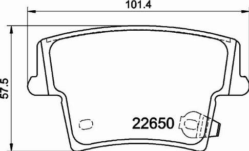 HELLA 8DB 355 025-961 - Kit pastiglie freno, Freno a disco autozon.pro