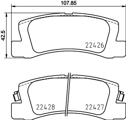 HELLA PAGID 8DB 355 025-091 - Kit pastiglie freno, Freno a disco autozon.pro