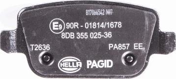 HELLA PAGID 8DB 355 025-361 - Kit pastiglie freno, Freno a disco autozon.pro