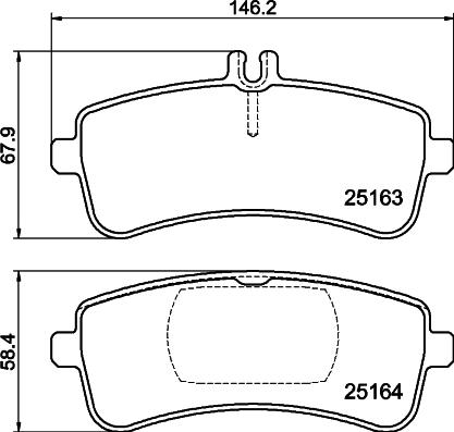 HELLA PAGID 8DB355025241 - Kit pastiglie freno, Freno a disco autozon.pro