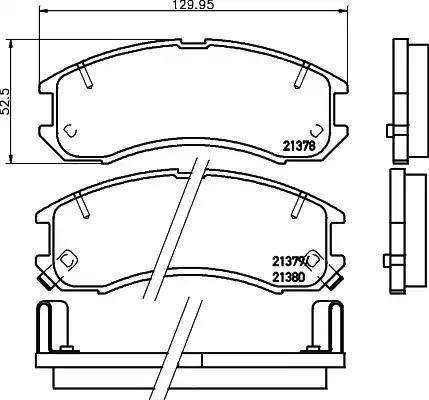 HELLA PAGID 8DB 355 005-821 - Kit pastiglie freno, Freno a disco autozon.pro