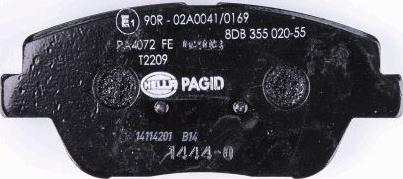 HELLA PAGID 8DB 355 020-551 - Kit pastiglie freno, Freno a disco autozon.pro