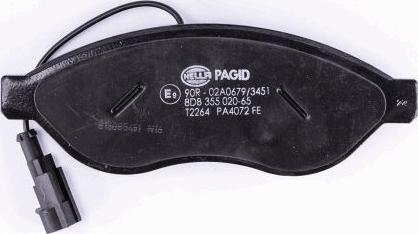 HELLA PAGID 8DB 355 020-651 - Kit pastiglie freno, Freno a disco autozon.pro