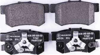 HELLA PAGID 8DB 355 020-021 - Kit pastiglie freno, Freno a disco autozon.pro