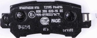 HELLA PAGID 8DB 355 020-151 - Kit pastiglie freno, Freno a disco autozon.pro