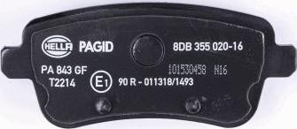 HELLA PAGID 8DB 355 020-161 - Kit pastiglie freno, Freno a disco autozon.pro