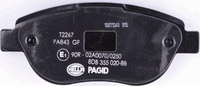 HELLA PAGID 8DB 355 020-881 - Kit pastiglie freno, Freno a disco autozon.pro