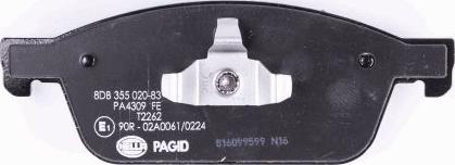 HELLA PAGID 8DB 355 020-831 - Kit pastiglie freno, Freno a disco autozon.pro