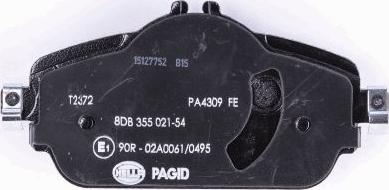 HELLA PAGID 8DB 355 021-541 - Kit pastiglie freno, Freno a disco autozon.pro