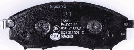 HELLA PAGID 8DB 355 021-101 - Kit pastiglie freno, Freno a disco autozon.pro