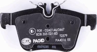 HELLA PAGID 8DB 355 021-831 - Kit pastiglie freno, Freno a disco autozon.pro