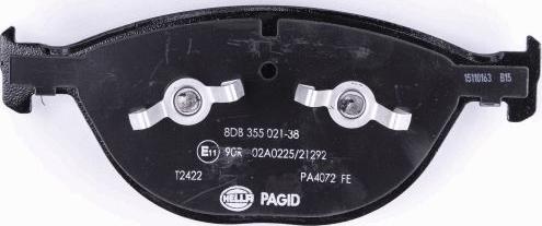 HELLA PAGID 8DB 355 021-381 - Kit pastiglie freno, Freno a disco autozon.pro