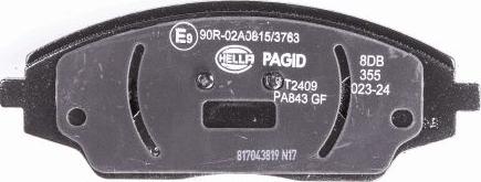 HELLA PAGID 8DB 355 023-241 - Kit pastiglie freno, Freno a disco autozon.pro