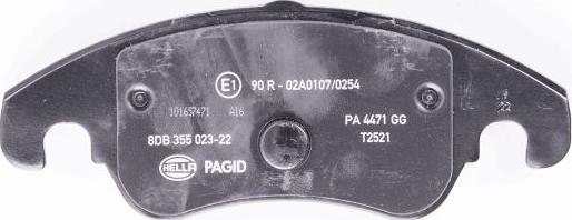 HELLA PAGID 8DB 355 023-221 - Kit pastiglie freno, Freno a disco autozon.pro