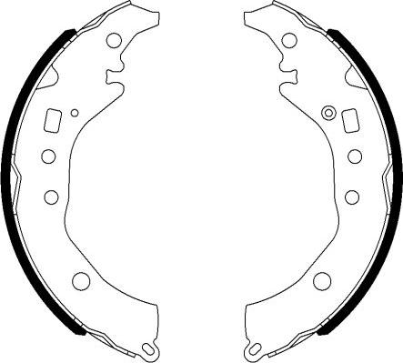 HELLA PAGID 8DB 355 022-021 - Kit ganasce freno autozon.pro