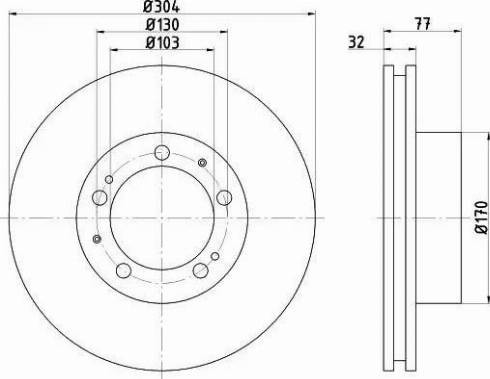 HELLA PAGID 8DD 355 101-541 - Discofreno autozon.pro