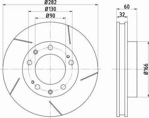 HELLA PAGID 8DD 355 101-051 - Discofreno autozon.pro