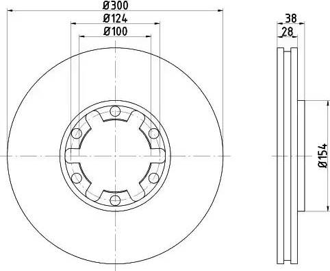 HELLA PAGID 8DD 355 108-021 - Discofreno autozon.pro