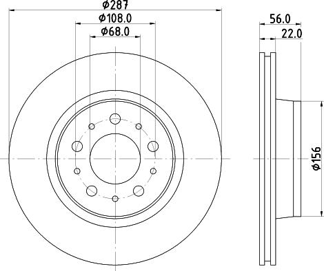 HELLA PAGID 8DD 355 126-032 - Discofreno autozon.pro