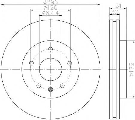 HELLA PAGID 8DD 355 119-951 - Discofreno autozon.pro