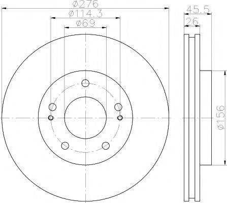 HELLA PAGID 8DD 355 119-961 - Discofreno autozon.pro