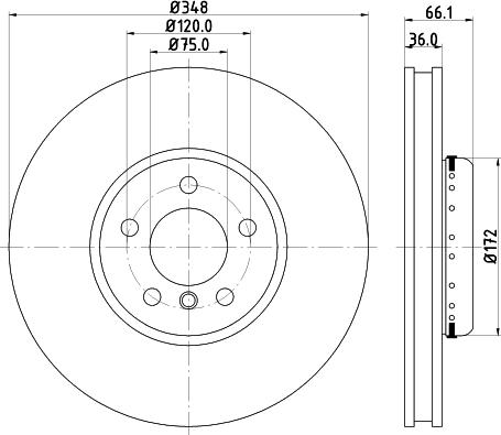 HELLA PAGID 8DD 355 119-271 - Discofreno autozon.pro