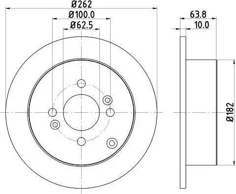 HELLA PAGID 8DD 355 114-011 - Discofreno autozon.pro