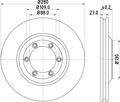 HELLA PAGID 8DD 355 115-231 - Discofreno autozon.pro