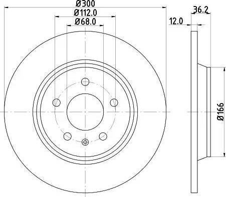 HELLA PAGID 8DD 355 113-921 - Discofreno autozon.pro