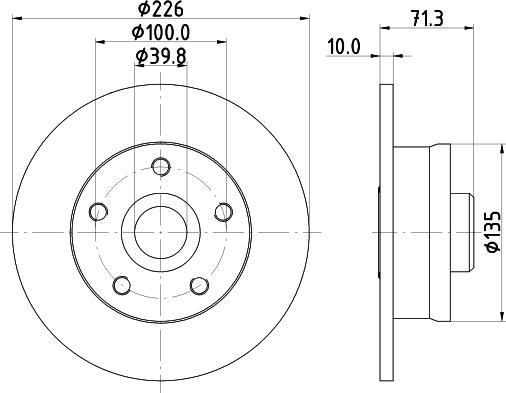 HELLA PAGID 8DD 355 113-411 - Discofreno autozon.pro