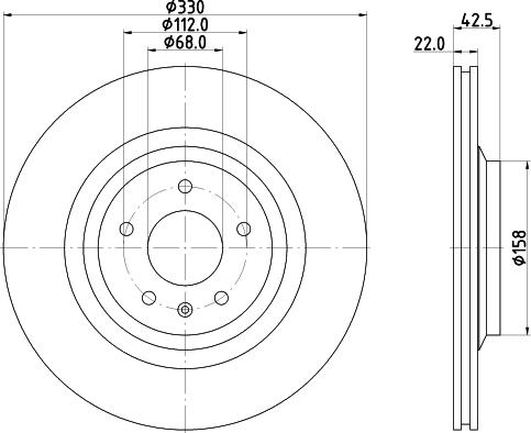 HELLA PAGID 8DD 355 117-722 - Discofreno autozon.pro