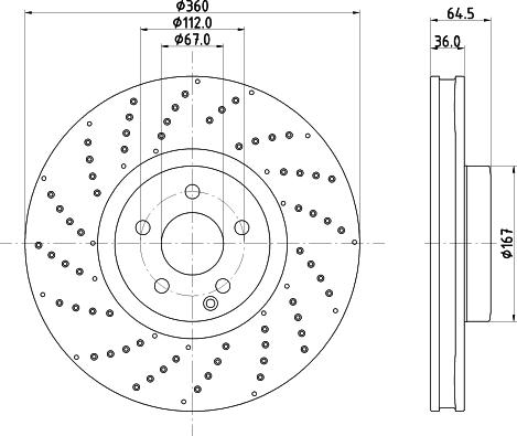 HELLA PAGID 8DD 355 134-572 - Discofreno autozon.pro