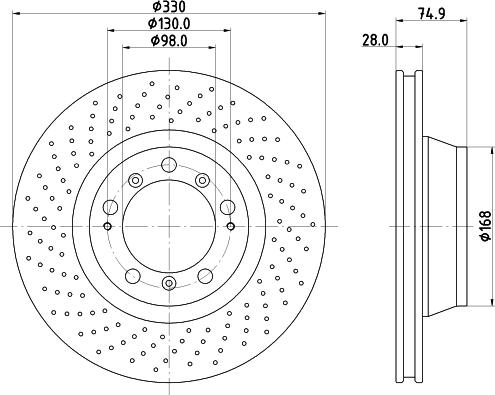 HELLA PAGID 8DD 355 135-051 - Discofreno autozon.pro