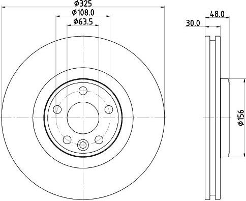 HELLA PAGID 8DD 355 135-261 - Discofreno autozon.pro