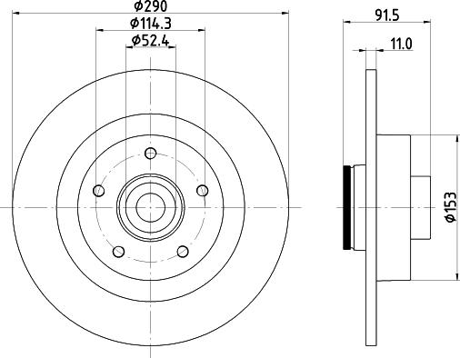 HELLA PAGID 8DD355133241 - Discofreno autozon.pro