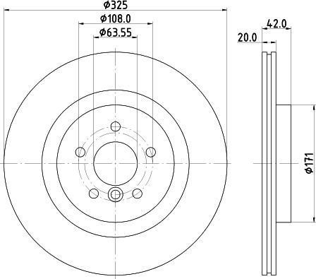 HELLA PAGID 8DD 355 133-211 - Discofreno autozon.pro