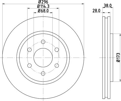 HELLA PAGID 8DD 355 129-561 - Discofreno autozon.pro