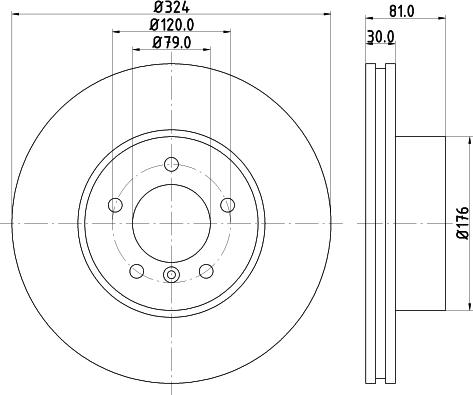 HELLA PAGID 8DD 355 129-771 - Discofreno autozon.pro