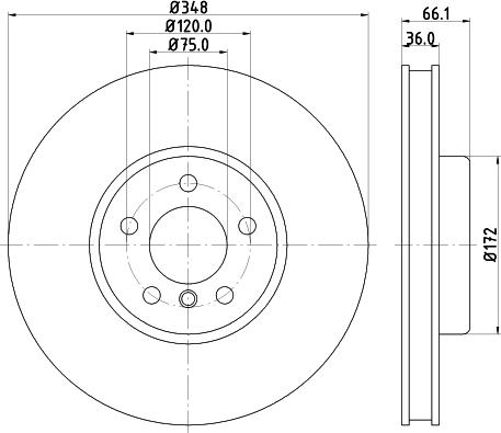 HELLA PAGID 8DD 355 120-891 - Discofreno autozon.pro