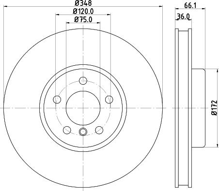 HELLA PAGID 8DD 355 120-881 - Discofreno autozon.pro