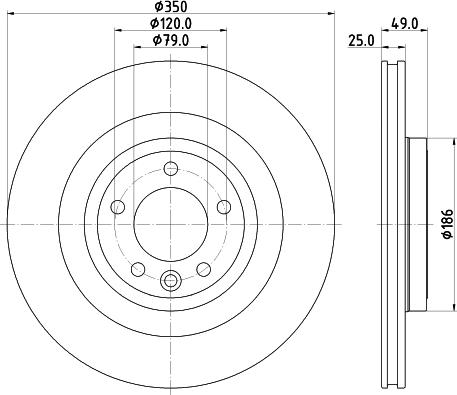 HELLA PAGID 8DD 355 123-091 - Discofreno autozon.pro