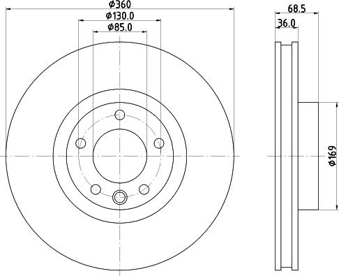 HELLA PAGID 8DD 355 123-191 - Discofreno autozon.pro